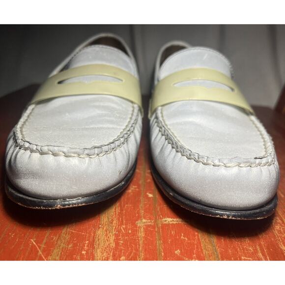 COLE HAAN - Women's Penny Loafer - REFLECTIVE SILVER - Size 7.5 M Slip On - Picture 6 of 12